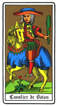 ˹ - Oswald Wirth Tarot - Ȩʿ - Knight Of Wands