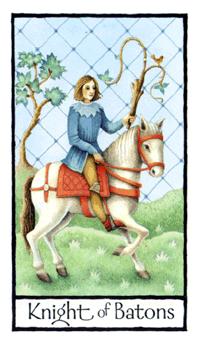 Ӣʼ - Old English Tarot - Ȩʿ - Knight Of Wands