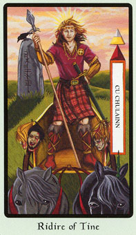  - Faery Wicca Tarot - Ȩʿ - Knight Of Wands