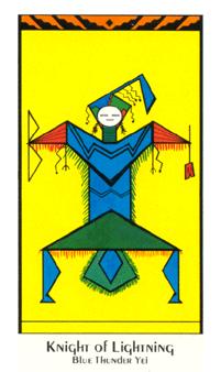 ʥ - Santa Fe Tarot - Ȩʿ - Knight Of Wands