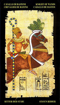  - Egyptian Tarot - Ȩʿ - Knight Of Wands