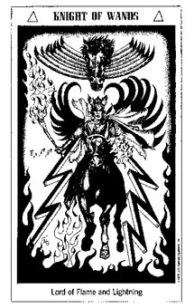 ʿ - The Hermetic Tarot - Ȩʿ - Knight Of Wands