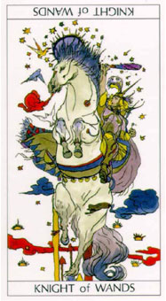 ҰϲТ - Yositaka Amano Tarot - Ȩʿ - Knight Of Wands