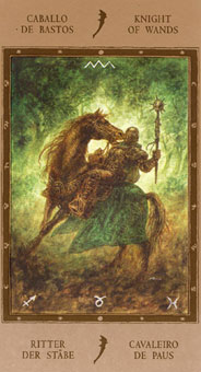 Թ - The Labyrinth Tarots - Ȩʿ - Knight Of Wands