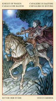 ɯ - Mona Lisa Tarot - Ȩʿ - Knight Of Wands