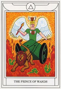 ƽ - Golden Dawn Magical Tarot - Ȩʿ - Knight Of Wands