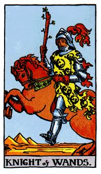 ¡ΰ - Rider Waite Tarot - Ȩʿ - Knight Of Wands