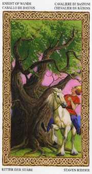 ³ - Tarot of Druids - Ȩʿ - Knight Of Wands