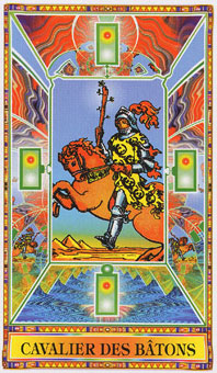 ʯΰ - Diamond Tarot - Ȩʿ - Knight Of Wands