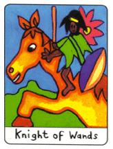  - African Tarot - Ȩʿ - Knight Of Wands