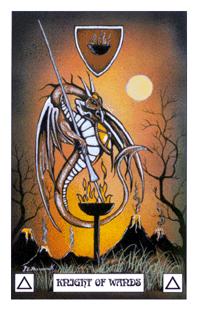  - Dragon Tarot - Ȩʿ - Knight Of Wands