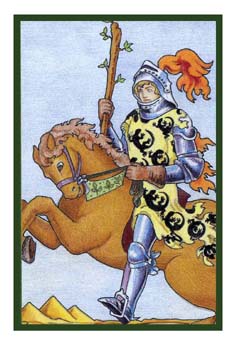 ³ - Epicurean Tarot - Ȩʿ - Knight Of Wands