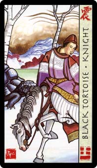 ˮ - Feng Shui Tarot - Ȩʿ - Knight Of Wands