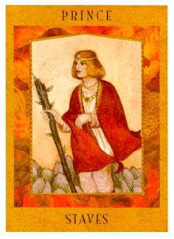 Ů - Goddess Tarot - Ȩʿ - Knight Of Wands