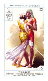  - Cagliostro Tarot -  - The Lovers