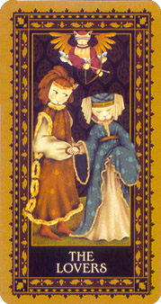 è - Medieval Cat Tarot -  - The Lovers