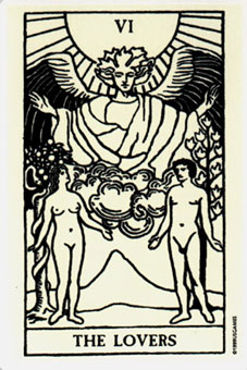 ҹ - Glow In The Dark Tarot -  - The Lovers