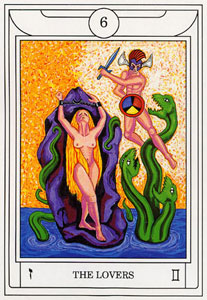 ƽ - Golden Dawn Magical Tarot -  - The Lovers