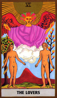 ɫΰ - Golden Rider Tarot -  - The Lovers