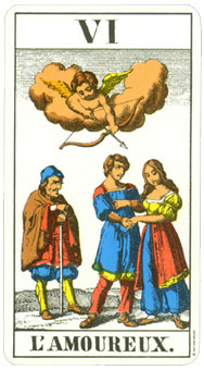 1JJʿ1974 - 1JJ Swiss Tarot 1974 -  - The Lovers