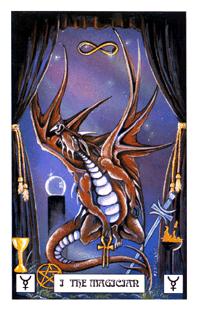  - Dragon Tarot - ħʦ - The Magician