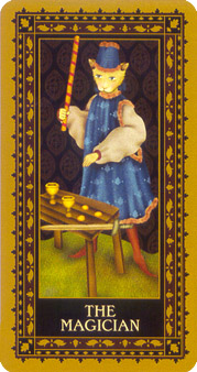 è - Medieval Cat Tarot - ħʦ - The Magician