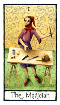 Ӣʼ - Old English Tarot - ħʦ - The Magician