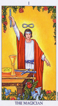 ΰ - Radiant Rider-Waite Tarot - ħʦ - The Magician