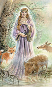 Ԥ - The Animals Divine Tarot - ħʦ - The Magician