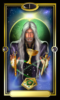 Ѥ - Gilded Tarot - ħʦ - The Magician