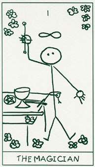  - Stick Figure Tarot - ħʦ - The Magician