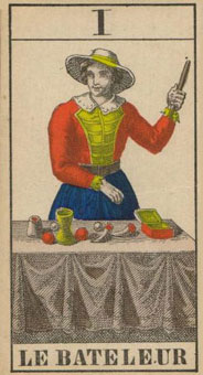 1JJʿ1870 - 1JJ Swiss Tarot 1870 - ħʦ - The Magician