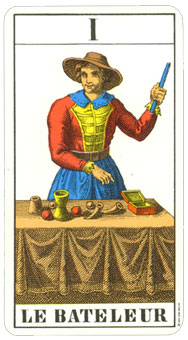 1JJʿ1974 - 1JJ Swiss Tarot 1974 - ħʦ - The Magician