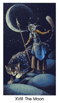 è - Cat People Tarot -  - The Moon