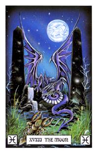  - Dragon Tarot -  - The Moon