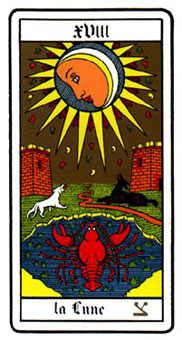 ˹ - Oswald Wirth Tarot -  - The Moon