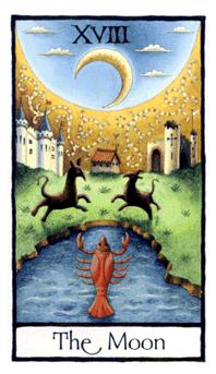 Ӣʼ - Old English Tarot -  - The Moon