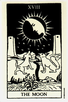 ҹ - Glow In The Dark Tarot -  - The Moon