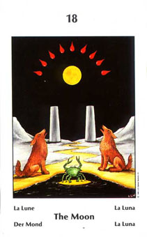 Űֿ - Barbara Walker Tarot -  - The Moon