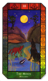 ʷʫ - Kalevala Tarot -  - The Moon