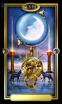 Ѥ - Gilded Tarot -  - The Moon