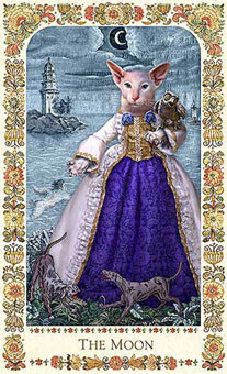 ˲è - Baroque Bohemian Cats Tarot -  - The Moon