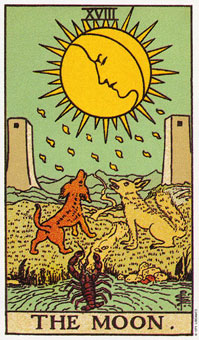 ԭʼΰ - Original Rider-Waite Tarot -  - The Moon