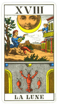 1JJʿ1974 - 1JJ Swiss Tarot 1974 -  - The Moon