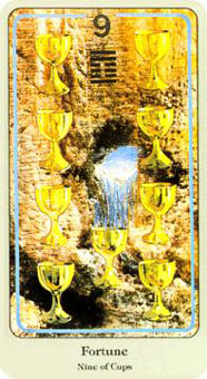  - Haindl Tarot - ʥ - Nine Of Cups