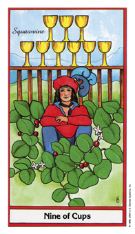 ҩ - Herbal Tarot - ʥ - Nine Of Cups