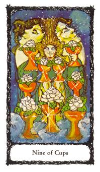 ʥõ - Sacred Rose Tarot - ʥ - Nine Of Cups