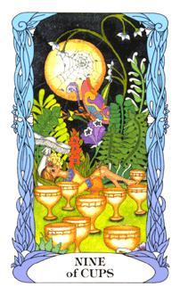 ¹⻨԰ - Moon Garden Tarot - ʥ - Nine Of Cups