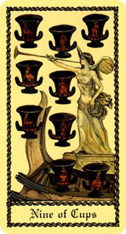 ˹ - Scapini Tarot - ʥ - Nine Of Cups