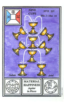 ħʽ - Tarot Of Ceremonial Magic - ʥ - Nine Of Cups